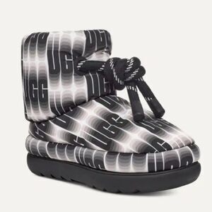 UGG Black and Gray Ankle Boots